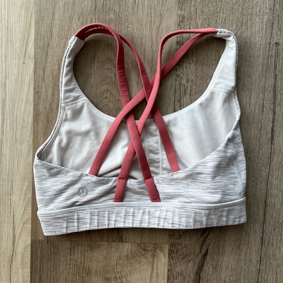 Lululemon Energy Bra Gray and Rose size 2 - Picture 5 of 5